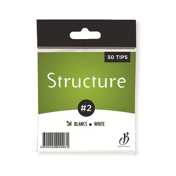 Tips Structure blanches n02 - 50 tips Beauty Nails SF02-28