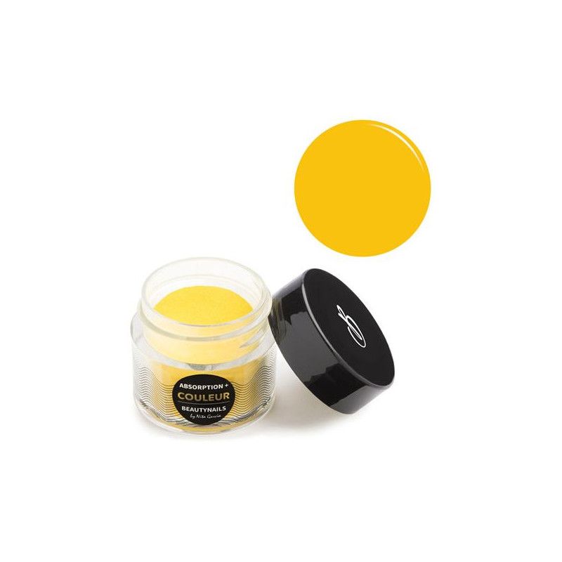Pure yellow acrylic powder - 6g Beauty Nails RES37-28