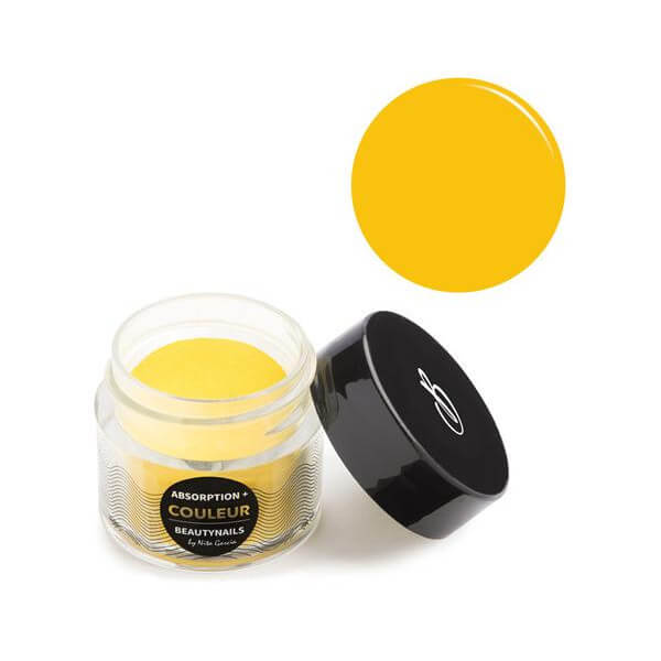 Pure yellow acrylic powder - 6g Beauty Nails RES37-28