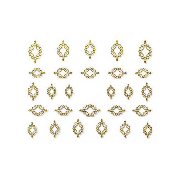 Ornament edelsteen - marquise goud Beauty Nails RE112-28 Ornament edelsteen - marquise goud Beauty Nails RE112-28