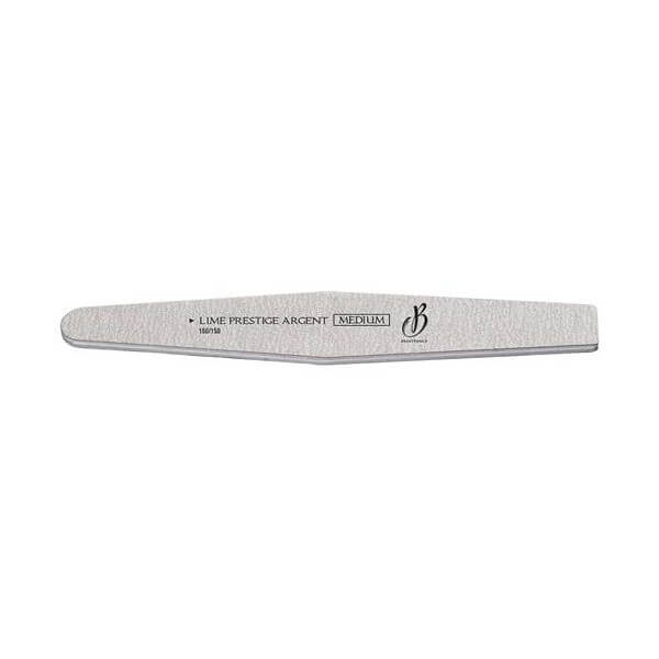 Lima de luxo prateada de grão médio 150-150 Beauty Nails 765-28 Lima de luxo prateada de grão médio 150-150 Beauty Nails 765-28