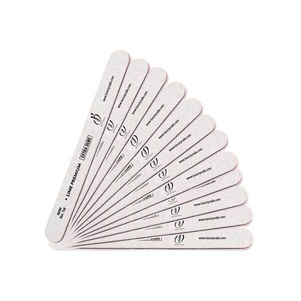 Lima premium extra dura - grão 80/80, conjunto de 12 Beauty Nails 768-12-28 Lima premium extra dura - grão 80/80, conjunto de 12 Beauty Nails 768-12-28