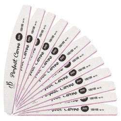 Lima curva perfeita - grão 100/100 (conjunto de 12) Beauty Nails 772-12-28