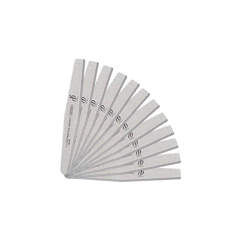Lime prestige zilver zacht - korrel 180/180 (set van 12) Beauty Nails 792-12-28