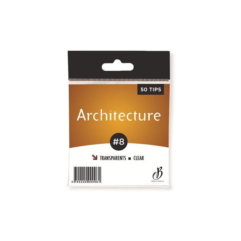 Tips Architecture n08 trasparente - 50 consigli Beauty Nails AT08-28