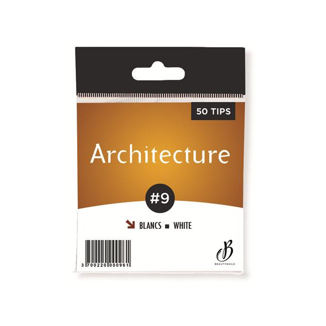 Tips Architecture blanches n09 - 50 tips Beauty Nails AB09-28