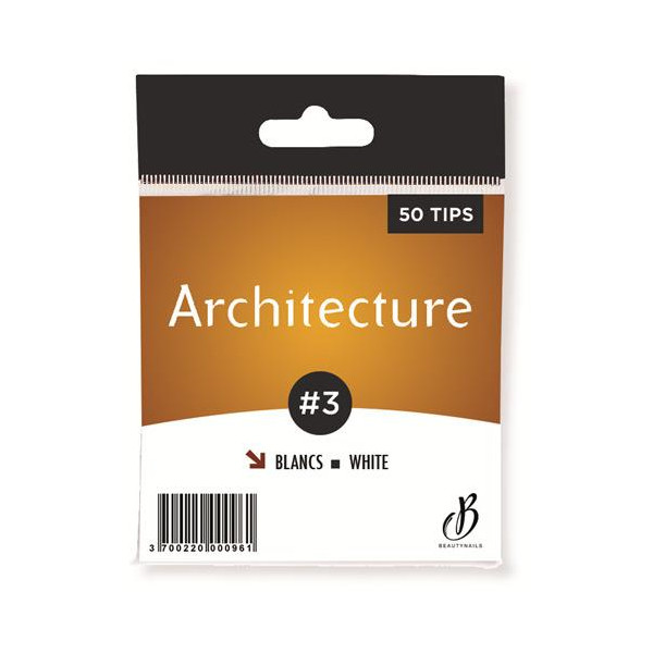 Tips Architecture weiß n03 - 50 Tips Beauty Nails AB03-28