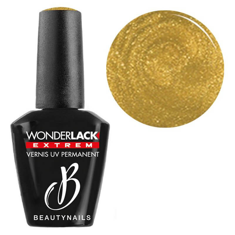 Wonderlak unhas de beleza extrema GOLDY GLAM WLE086.
