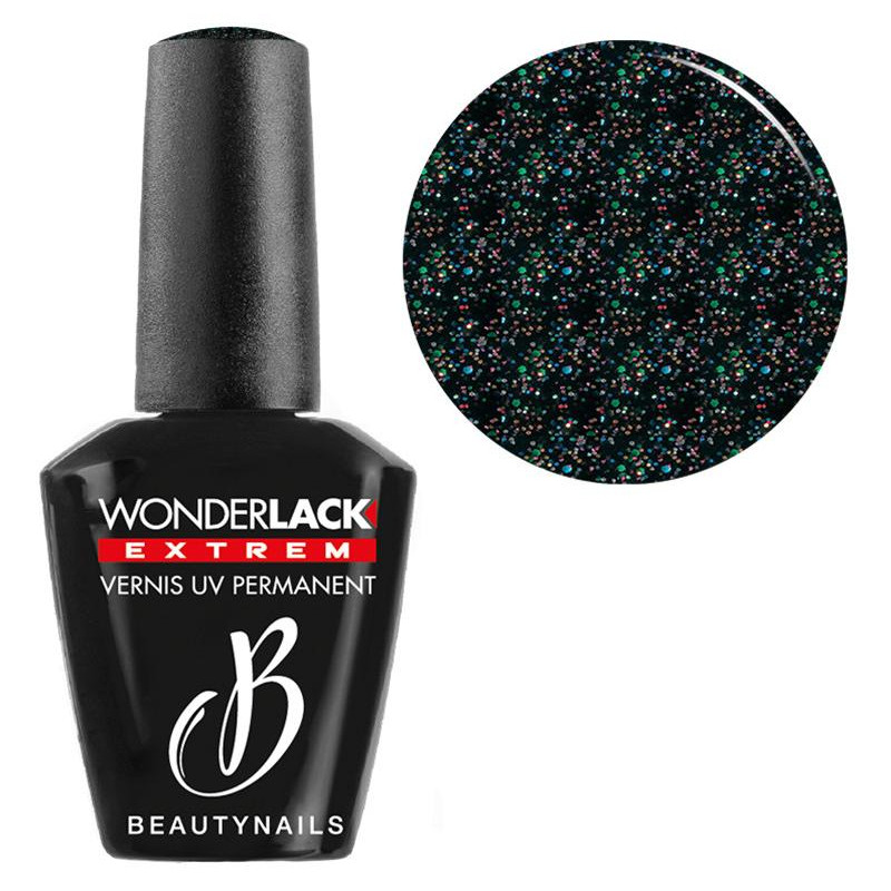 Wonderlak extrême Beautynails BLACK METEOR DAZOL WLE106