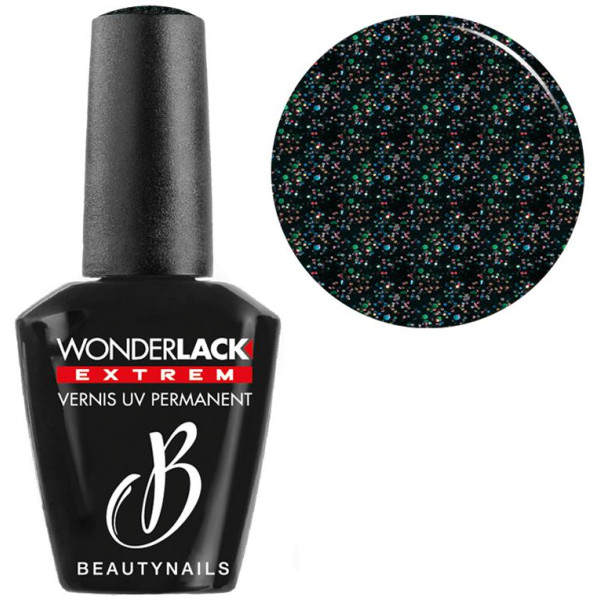 Wonderlak extrême Beautynails BLACK METEOR DAZOL WLE106