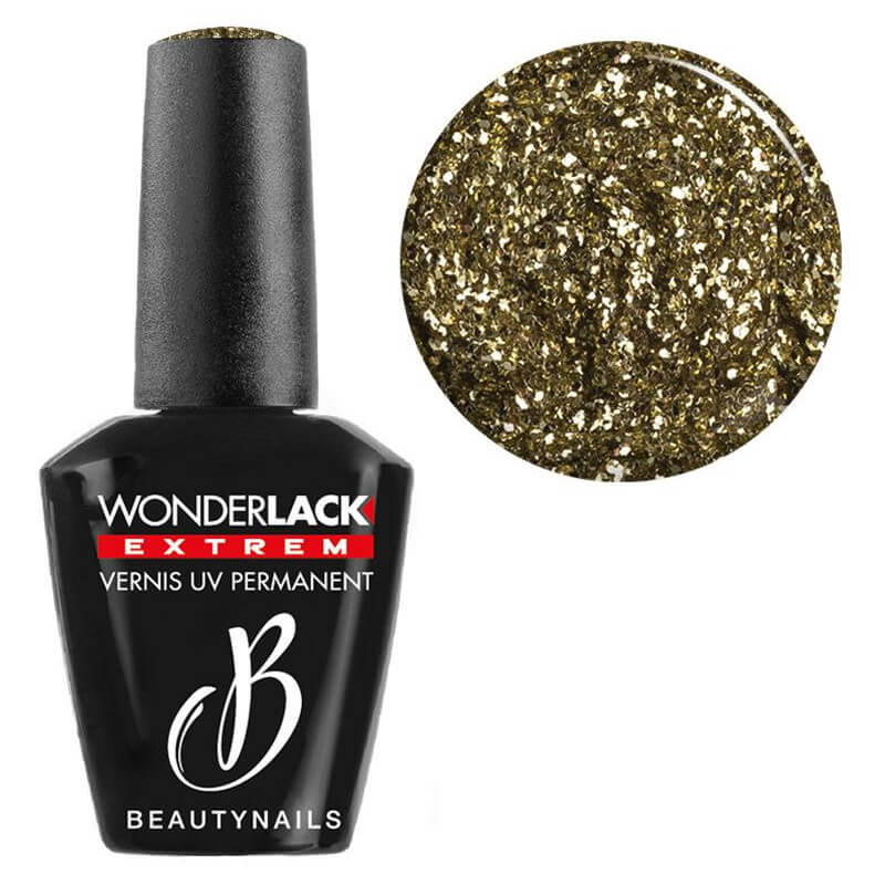 Wonderlack Extrême Beautynails Heavy Glitter Gold

Wonderlack Extrême Beautynails, com brilho intenso em dourado.