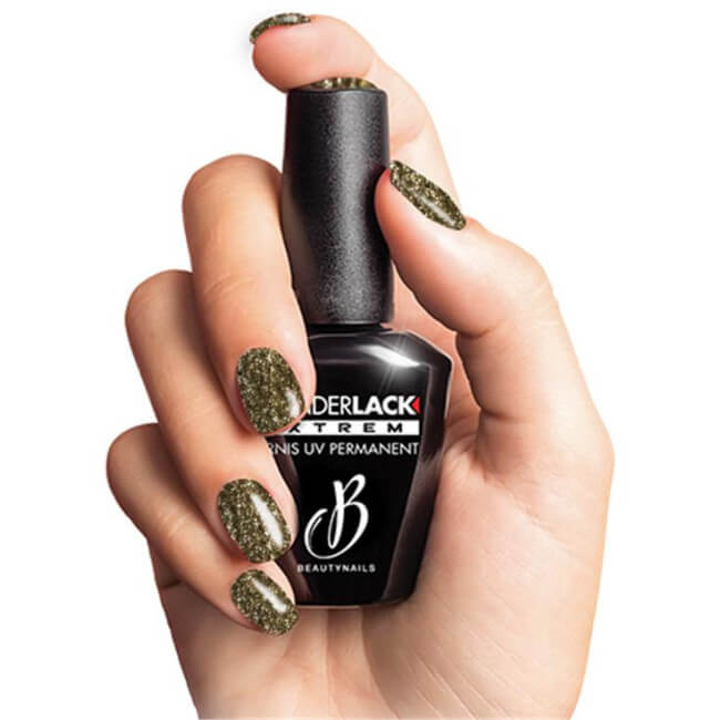 Wonderlack Extrême Beautynails Heavy Glitter Gold

Wonderlack Extrême Beautynails, com brilho intenso em dourado.