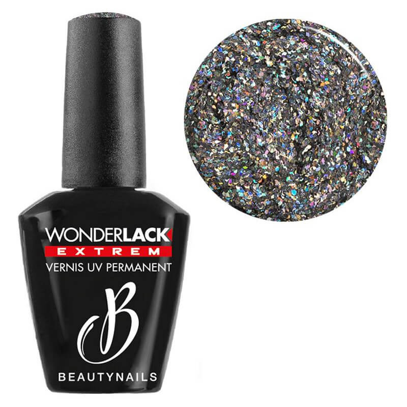 Wonderlack Extreme Beautynails Heavy Glitter Holo Silber