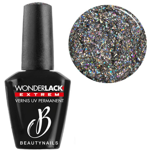 Wonderlack Extreme Beautynails Heavy Glitter Holo Silver