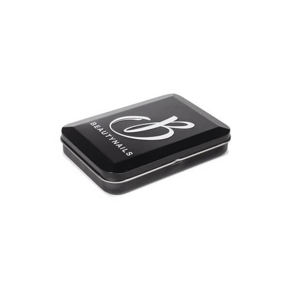 Caixa de armazenamento quadrada em metal Beauty Nails Caixa de armazenamento quadrada em metal Beauty Nails