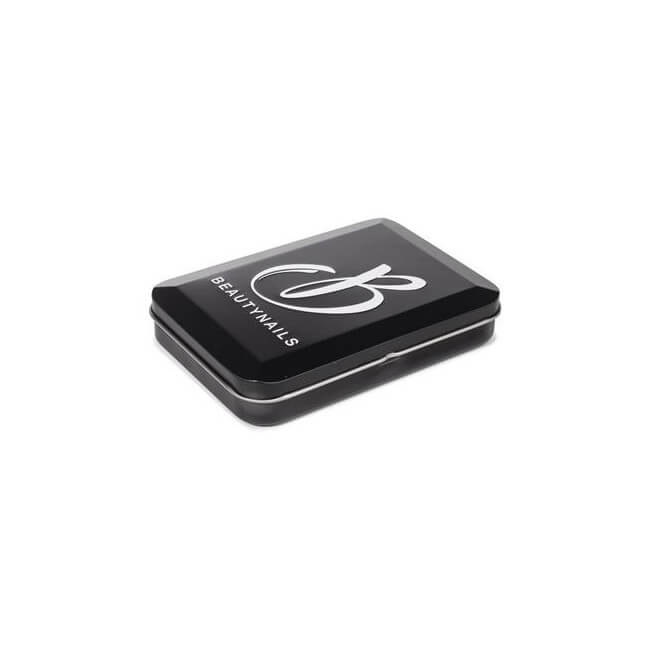 Vierkante metalen opbergdoos Beauty Nails