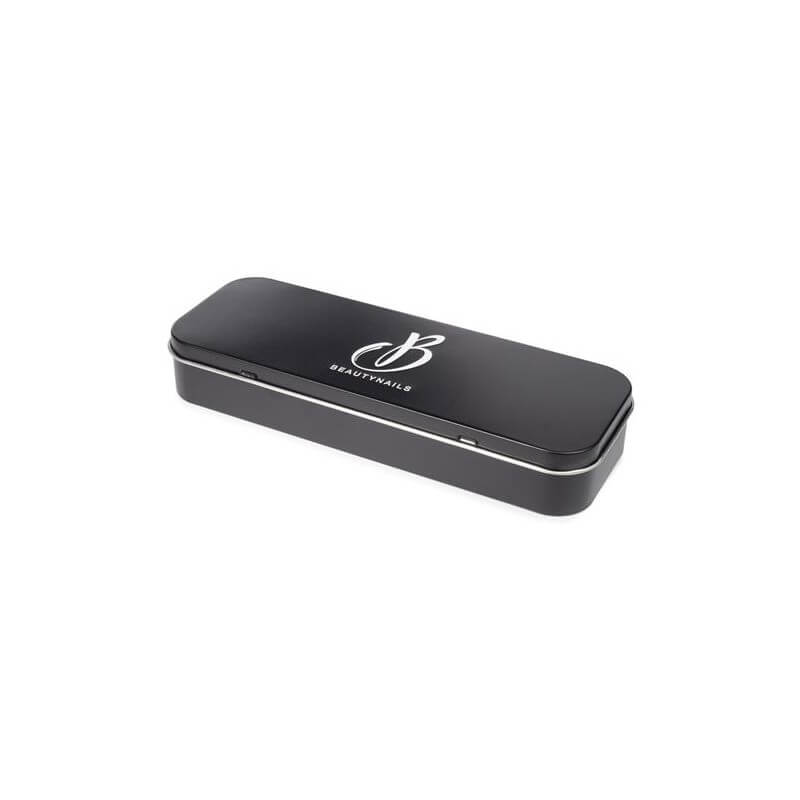 Caja de almacenamiento rectangular de metal Beauty Nails