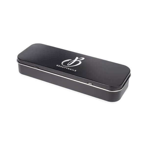 Caixa de armazenamento retangular em metal Beauty Nails Caixa de armazenamento retangular em metal Beauty Nails