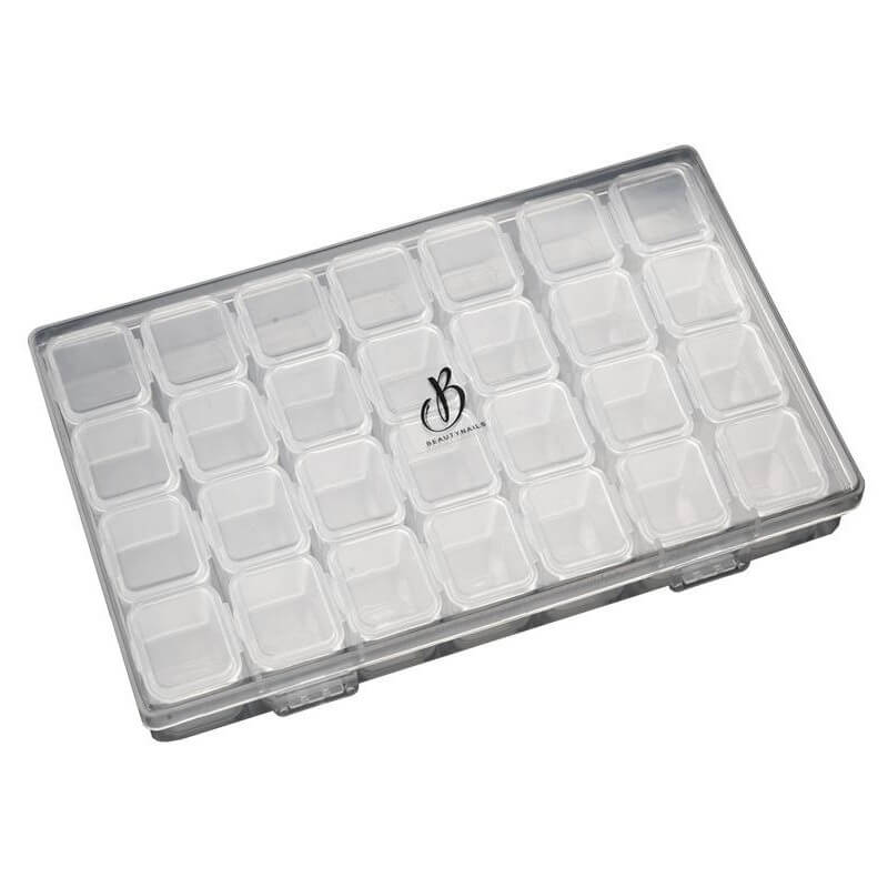 Storage box with 28 compartments Beauty Nails