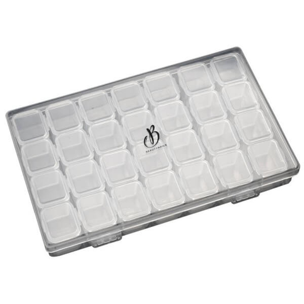Caixa de armazenamento com 28 compartimentos Beauty Nails Caixa de armazenamento com 28 compartimentos Beauty Nails