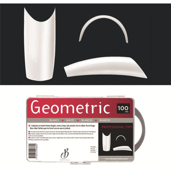 Kapseln Geometric Weiß - 100 Tipps Beauty Nails