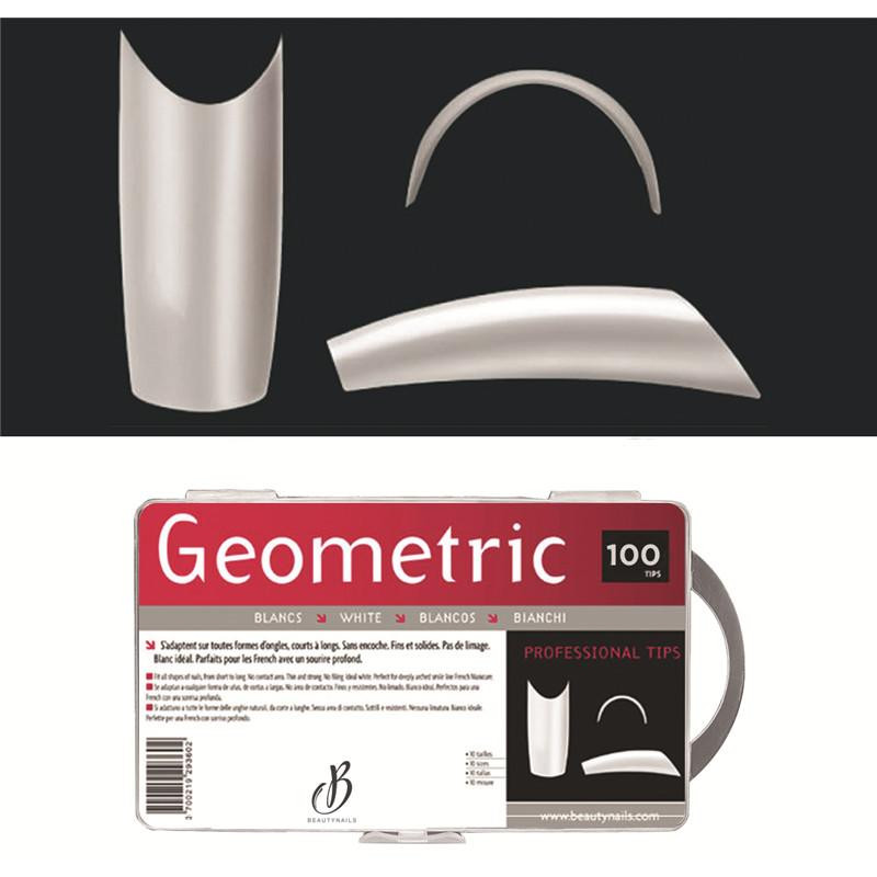 Geometric semi-transparent capsules - 100 tips Beauty Nails