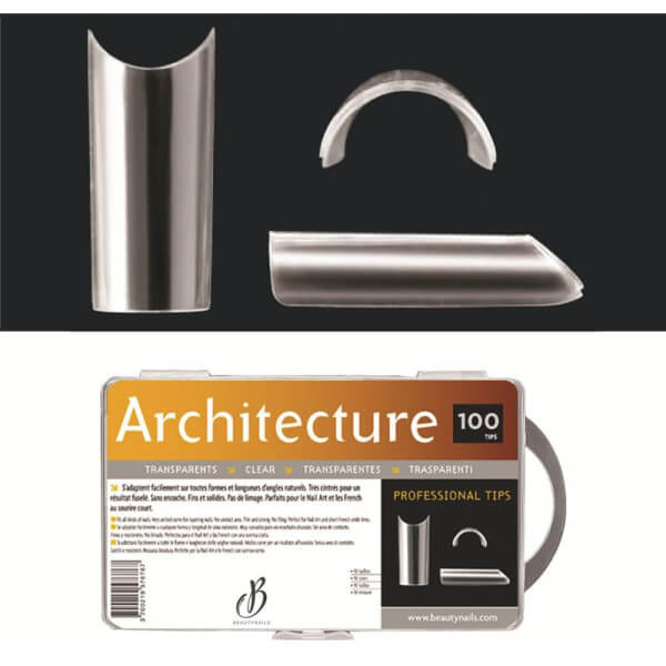 Capsules Architectuur transparant - 100 tips Beauty Nails Capsules Architectuur transparant - 100 tips Beauty Nails