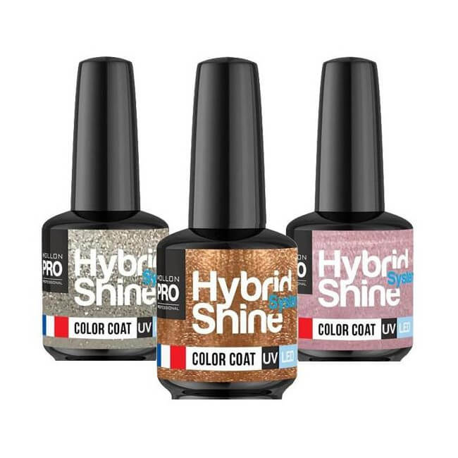 Mini Vernis Semi-Permanent Hybrid Shine Mollon Pro 8ml Collection de Noël (par couleur)
