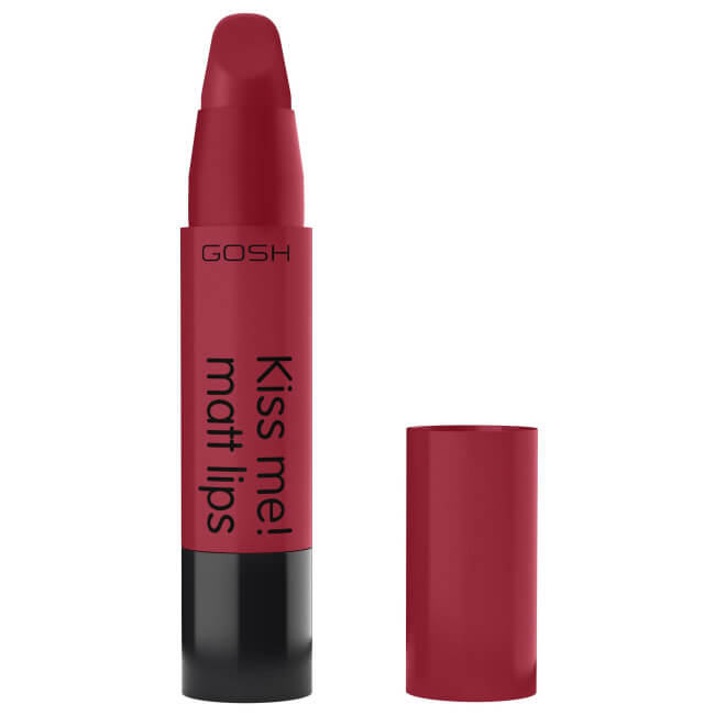 Matte cream lipstick in shade No. 07 Scarlet Kiss - Kiss Me! by GOSH.