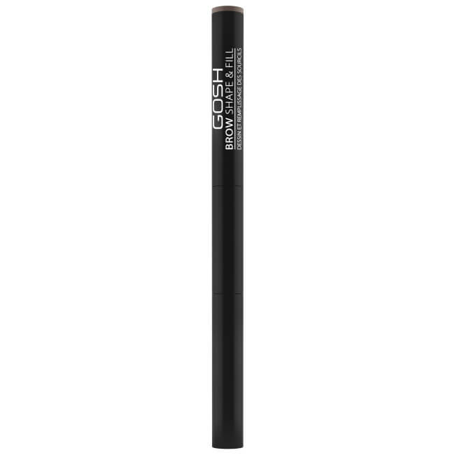 Lápis de sobrancelhas 2 em 1 nº02 castanho acinzentado - Brow Shape & Fill GOSH