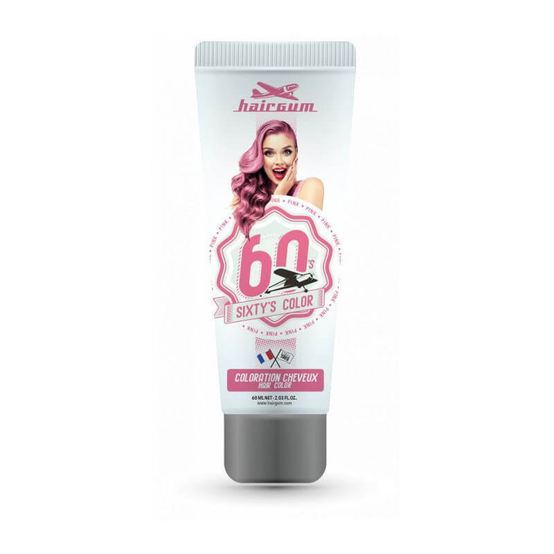 Kleurcrème Sixty's Color - Roze HAIRGUM 60ML