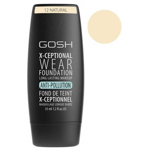 Base de maquilhagem nº 12 Natural - X-Ceptional GOSH 35ML Base de maquilhagem nº 12 Natural - X-Ceptional GOSH 35ML