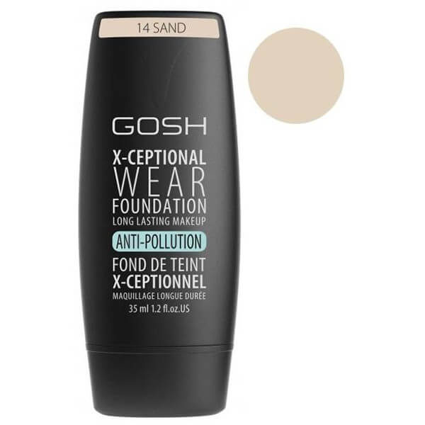 Base de maquilhagem nº14 Sand - X-Ceptional GOSH 35ML Base de maquilhagem nº14 Sand - X-Ceptional GOSH 35ML