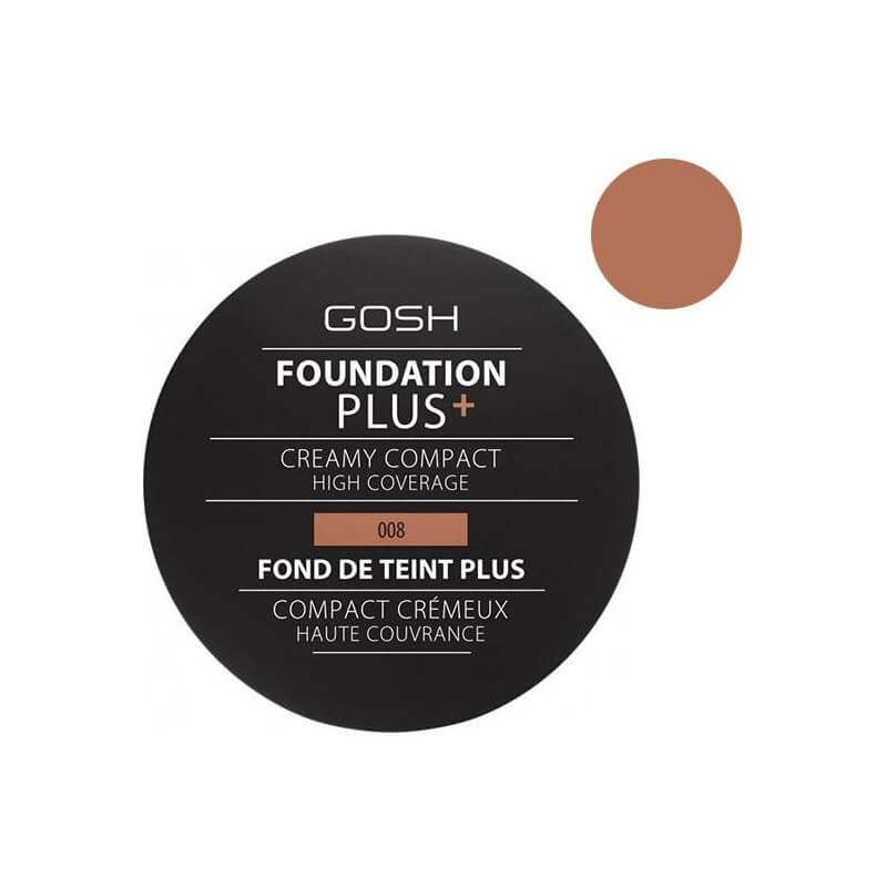 Base de maquilhagem creme nº08 Golden - Foundation Plus + GOSH 30ML