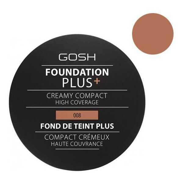 Base de maquilhagem creme nº08 Golden - Foundation Plus + GOSH 30ML Base de maquilhagem creme nº08 Golden - Foundation Plus + GOSH 30ML