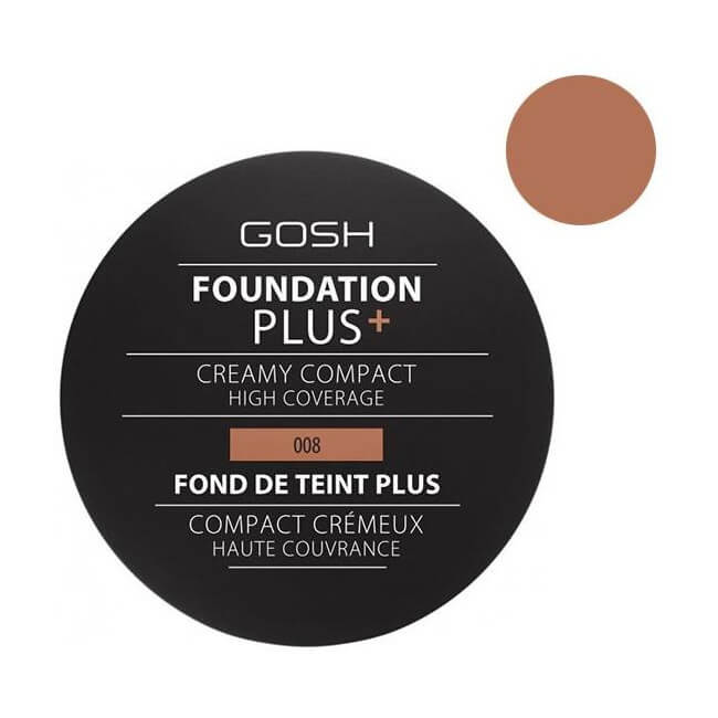 Base de maquilhagem creme nº08 Golden - Foundation Plus + GOSH 30ML