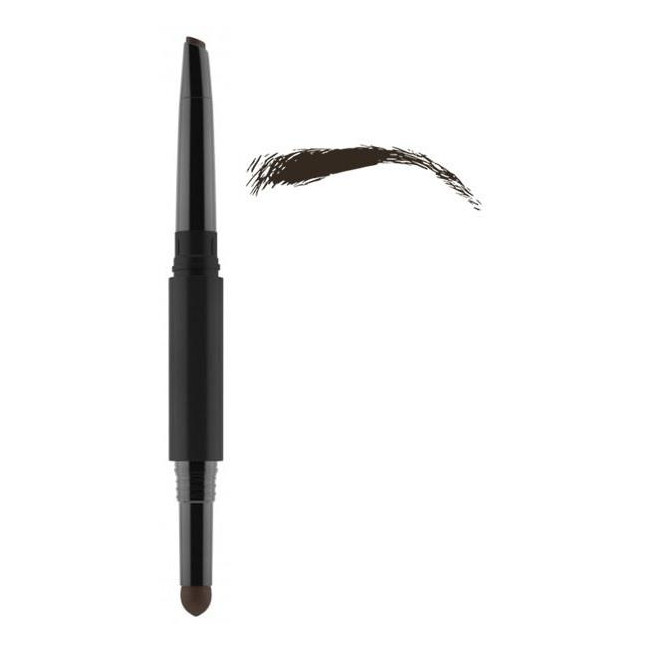 Brow Shape & Fill GOSH 2-in-1 Eyebrow Pencil in Dark Brown Shade #03