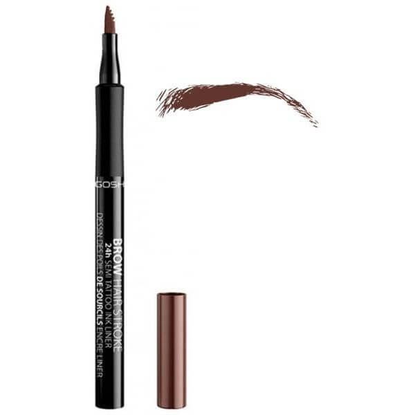 Pen met tattoo-effect 24H nr. 01 bruin - Brow Hair Stroke GOSH Pen met tattoo-effect 24H nr. 01 bruin - Brow Hair Stroke GOSH