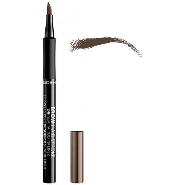 Caneta de efeito tatuagem 24H nº02 cinza marrom - Brow Hair Stroke GOSH Caneta de efeito tatuagem 24H nº02 cinza marrom - Brow Hair Stroke GOSH