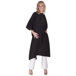 SIBEL Peignoir/Cape noir fermeture crochet