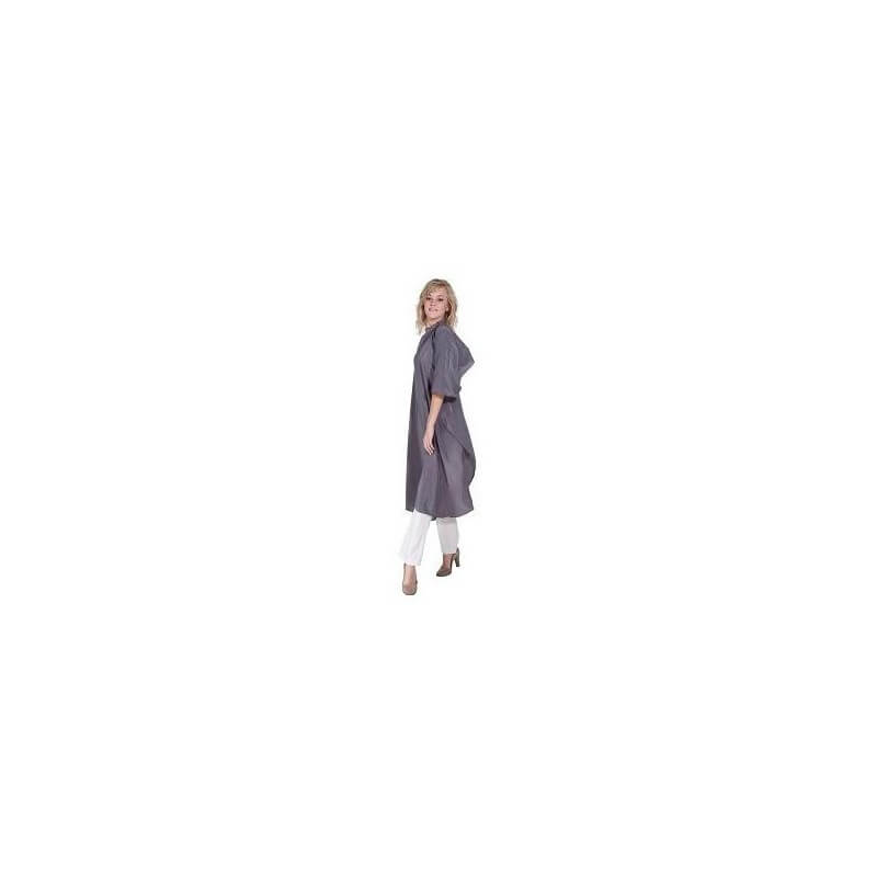 Robe de chambre/Capa SIBEL cinzenta com fecho de gancho Robe de chambre/Capa SIBEL cinzenta com fecho de gancho