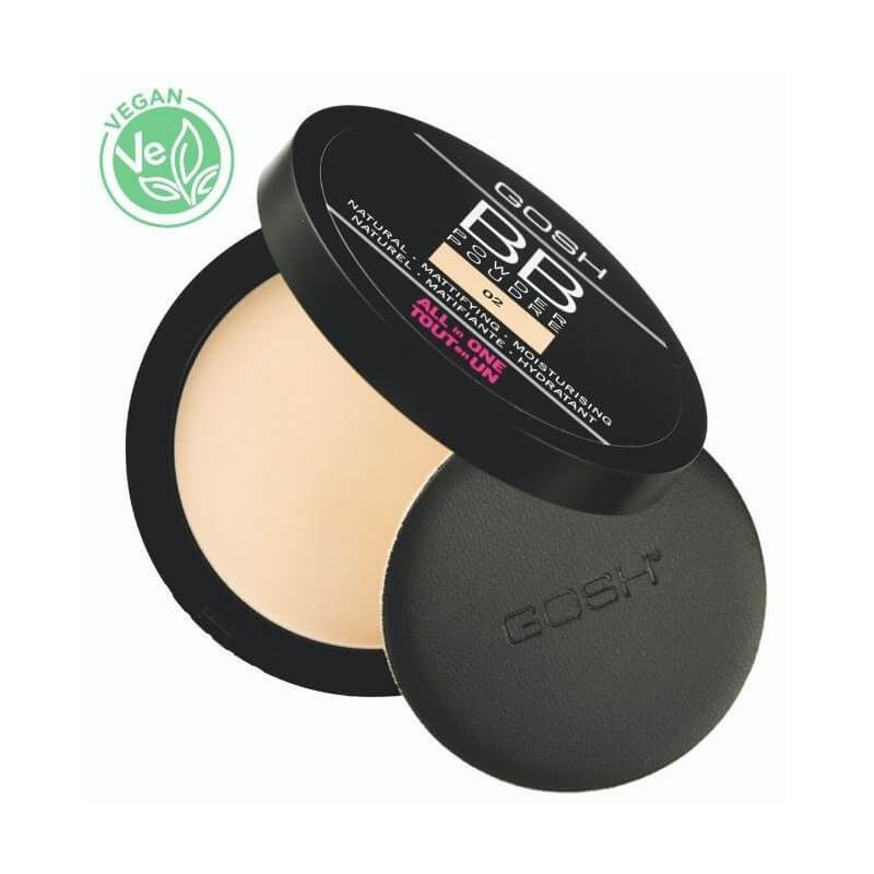 Pó compacto nº 02 Sand - Pó facial BB GOSH