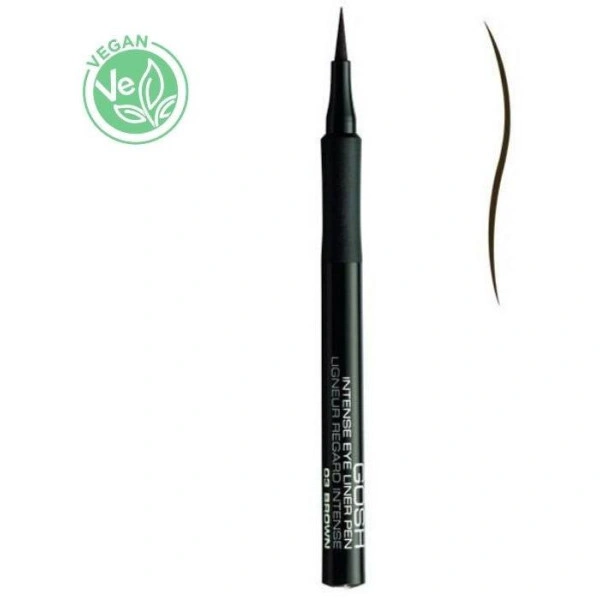 Eyeliner semipermanente n.º 03 Marrón - Intense Eye Liner Pen GOSH