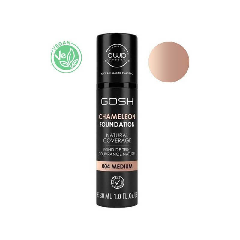 Base de maquilhagem camaleão nº 004 médio Base Camaleão GOSH 30ML