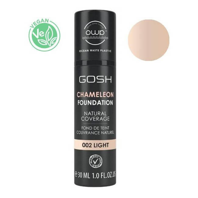 Base de maquilhagem camaleão nº 002 claro Base Camaleão GOSH 30ML