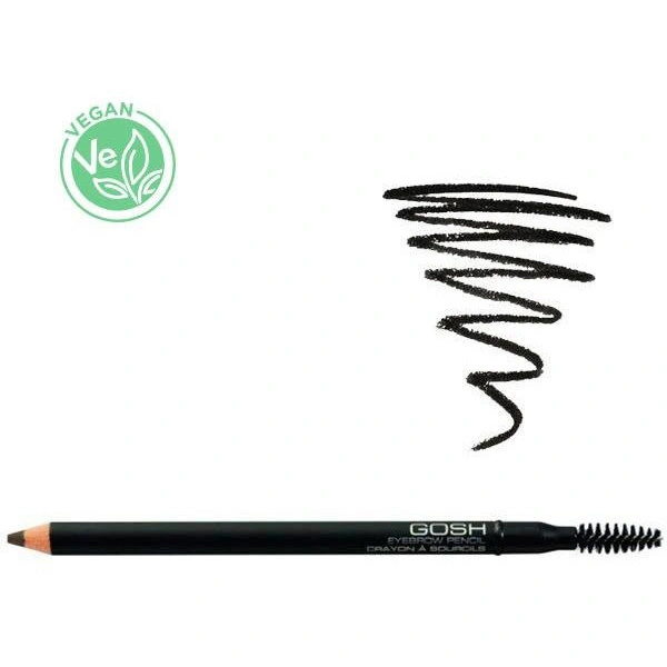 Crayon sourcils en poudre n°02 noir - Eyebrow Pencil GOSH