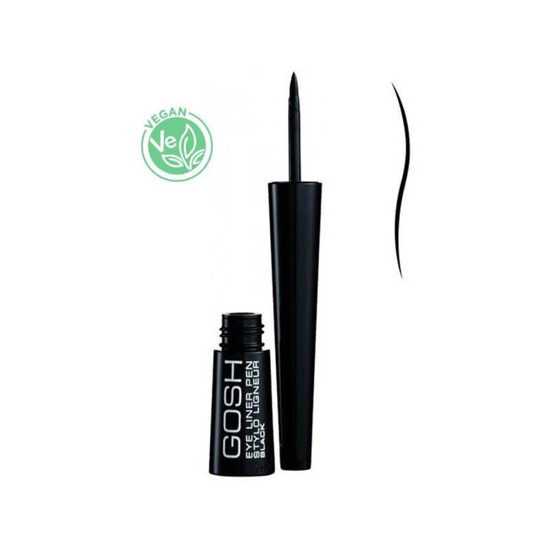 Vloeibare zwarte oogpotlood eyeliner GOSH 2,5ML