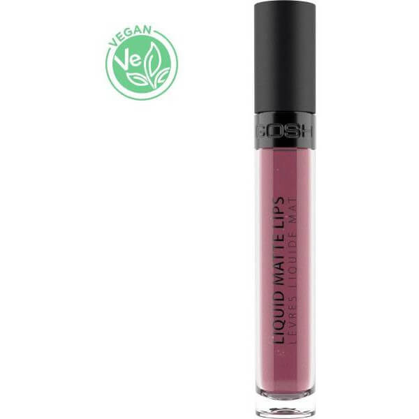 Gloss in der Farbe Nr. 12 Rot-Maroon - Flüssiger Matter Lippenstift GOSH 4ML