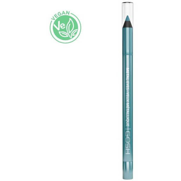 Waterproof eyeliner with a metallic effect in shade n°05 Turquoise - Metal Eyes GOSH