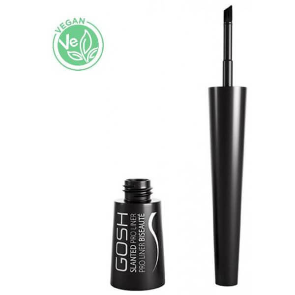 Eyeliner biselado resistente al agua n.º 02 Negro mate - Delineador Slanted Pro GOSH